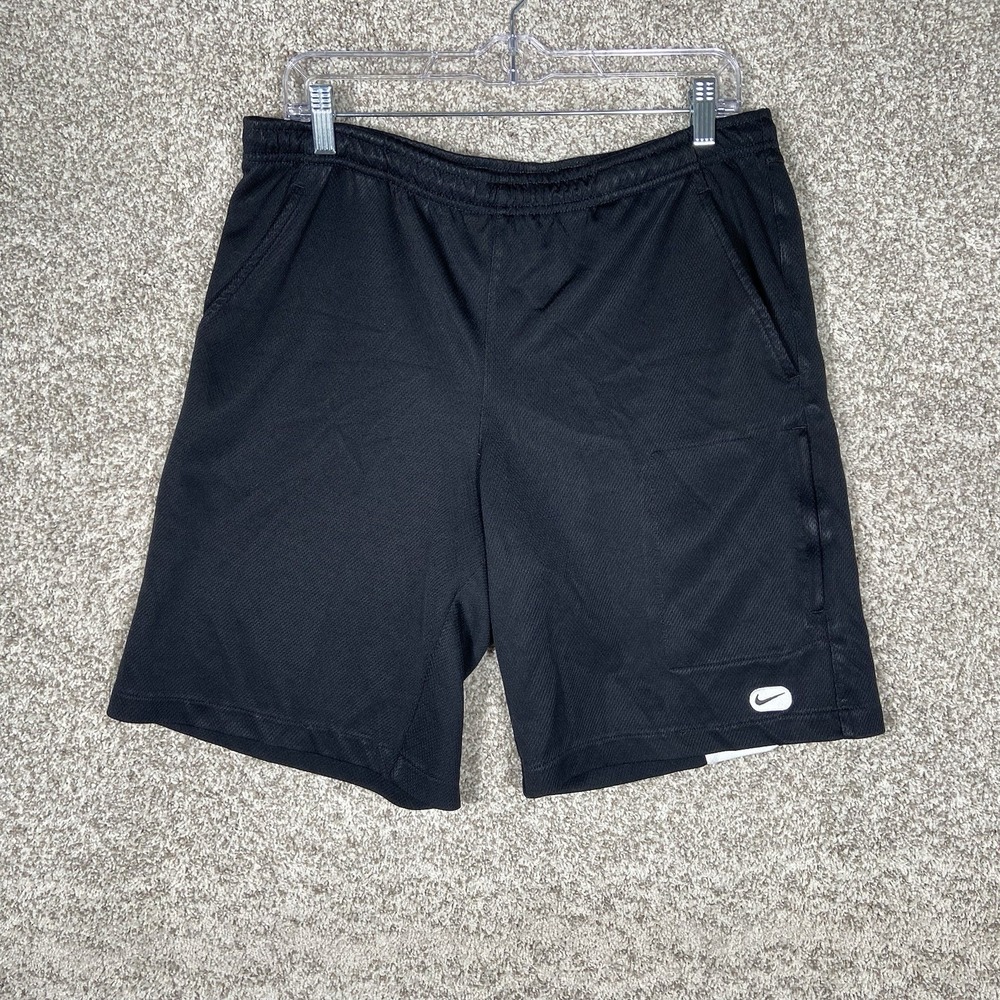 Nike Vintage Shorts Mens Medium Black Y2K Basketball Athletic Gym Activewear